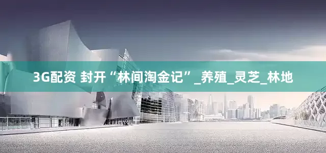 3G配资 封开“林间淘金记”_养殖_灵芝_林地